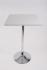 Bistro-Tisch wei, Holzplatte quadratisch 102 cm - 