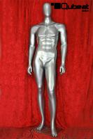 Mnnliche Schaufensterfigur / Mannequin silber, faceless