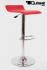 2 x Design Barstool red, height adjustable, seat rotates 360 - "Sunny"