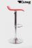 2 x Design Barstool red, height adjustable, seat rotates 360 - "Sunny"