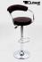 2 x Designer Barstool brown height adjustable by gas lift action &#8211;