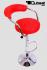 2 x Designer Barstool  red height adjustable by gas lift action &#8211;