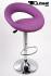 2x Design Barhocker lila violett gepolstert hhenverstellbar mittels TV-zertifizierter Gasdruckfeder - "Clemens"