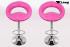 2x Design Barhocker pink gepolstert hhenverstellbar mittels TV-zertifizierter Gasdruckfeder - "Clemens"