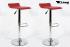 2x Design Barhocker weinrot hhenverstellbar 360 drehbar - "Sunny"