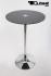 Bistro Table Black Round Tempered Glass Board 102 cm- 