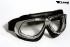 Motorcycle Goggles Classic, Black, Clear Lenses