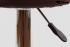 Barhocker braun hhenverstellbar runder Sitz klassisch gepolstert - "Tan"