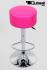 Barhocker pink hhenverstellbar runder Sitz klassisch gepolstert - "Tan"