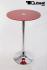 Bistro Table Red, Round  Tempered Glass Board 102 cm-"Berlin"