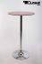 Bistro Table Red, Round  Tempered Glass Board 102 cm-"Berlin"