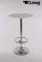 Bistro Table Silver Round Wooden Board Footrest- "Konstanz"