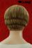 blond short hair wig with brown streaks at the back of the head