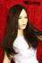 Braune Percke Echthaar lang Frauenpercke echtes Haar 46 cm mongolisches Haar