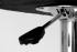 Design Barhocker creme ECHT LEDER hhenverstellbar mit gepolsterter Rckenlehne und abnehmbarer Armlehne - "Theo"