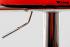 Design Barhocker rot ECHT LEDER in der Hhe verstellbar mit Lehne -
