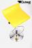 Design Barstool yellow, height adjustable, seat rotates 360 - "Sunny"