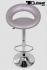 Designer Barstool silver padded height adjustable by gas lift action -