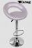 Designer Barstool silver padded height adjustable by gas lift action -