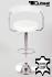 Designer Barstool  white REAL LEATHER height adjustable by gas lift action &#8211;