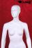 Female white colored window dummy standing