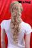 Haarteil - Haarverlngerung mit Spange - blond