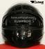 Integral Helmet, Motorcycle Helmet, Sunvisor - Black, Size L