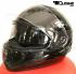 Integral Helmet, Motorcycle Helmet, Sunvisor - Black, Size L