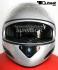 Integralhelm Motorradhelm Sonnenblende - silber Gr. XL