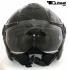 Jet Helmet, Motorcycle Helmet, Sunvisor - Black, Size M