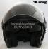 Jet Helmet, Motorcycle Helmet, Sunvisor - Dull Black, Size L