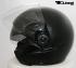 Jet Helmet, Motorcycle Helmet, Sunvisor - Dull Black, Size L