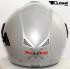 Jet Helmet, Motorcycle Helmet, Sunvisor - Silver, Size XS