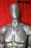 Mnnliche Schaufensterfigur / Mannequin silber, faceless