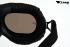 Motorcycle Goggles Classic, Black, Rainbow-Tinted Lenses, black frame