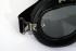 Motorcycle Goggles Classic, Black, Smoke-Tinted Lenses