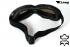 Motorcycle Goggles Classic, REAL LEATHER; Black, Silver Lenses