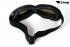 Motorradbrille Fliegerbrille ECHT LEDER Chopper Biker schwarz mit getntem Glas