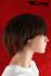 Red-brown short hair wig with slightly wavy hair