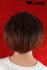 Red-brown short hair wig with slightly wavy hair