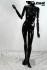 Schaufensterpuppe mit beweglichen Armen schwarz glnzend kopflos Mannequin Schaufensterfigur