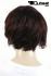 Short kanekalon wig red brown