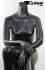 Sitting Female Mannequin Black