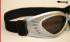 Ski and Snowboard Goggles Silver, Smoke Tinted Lenses