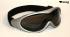 Skibrille / Snowboardbrille silber, Glser getnt Smoke