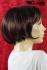 Trendy aubergin wig, short hairs