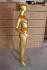 Weibliche Schaufensterpuppe gold ohne Gesicht Schaufensterfigur Mannequin