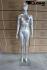 Weibliche Schaufensterpuppe ohne Gesicht silber Schaufensterfigur Mannequin Frauenfigur