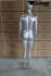 Weibliche Schaufensterpuppe ohne Gesicht silber Schaufensterfigur Mannequin Frauenfigur