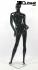 Weibliche Schaufensterpuppe schwarz glnzend Schaufensterfigur Mannequin